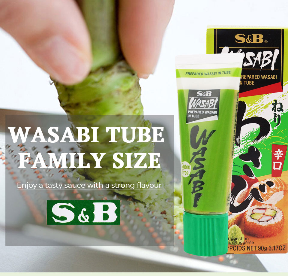 S&B Wasabi Tube Family Size 90g ｜ 大統華超級市場