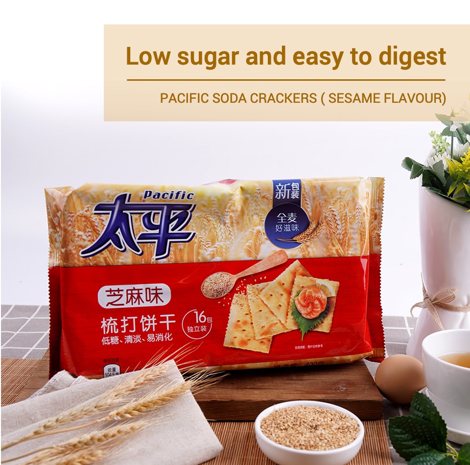 餅@ Pacific Sesamesoda Cracker 400g ｜ 大統華超級市場