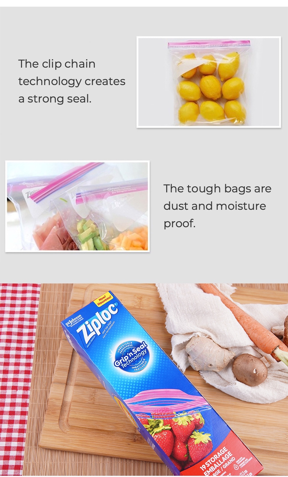 Ziploc Storage Large 19s ｜ 大統華超級市場