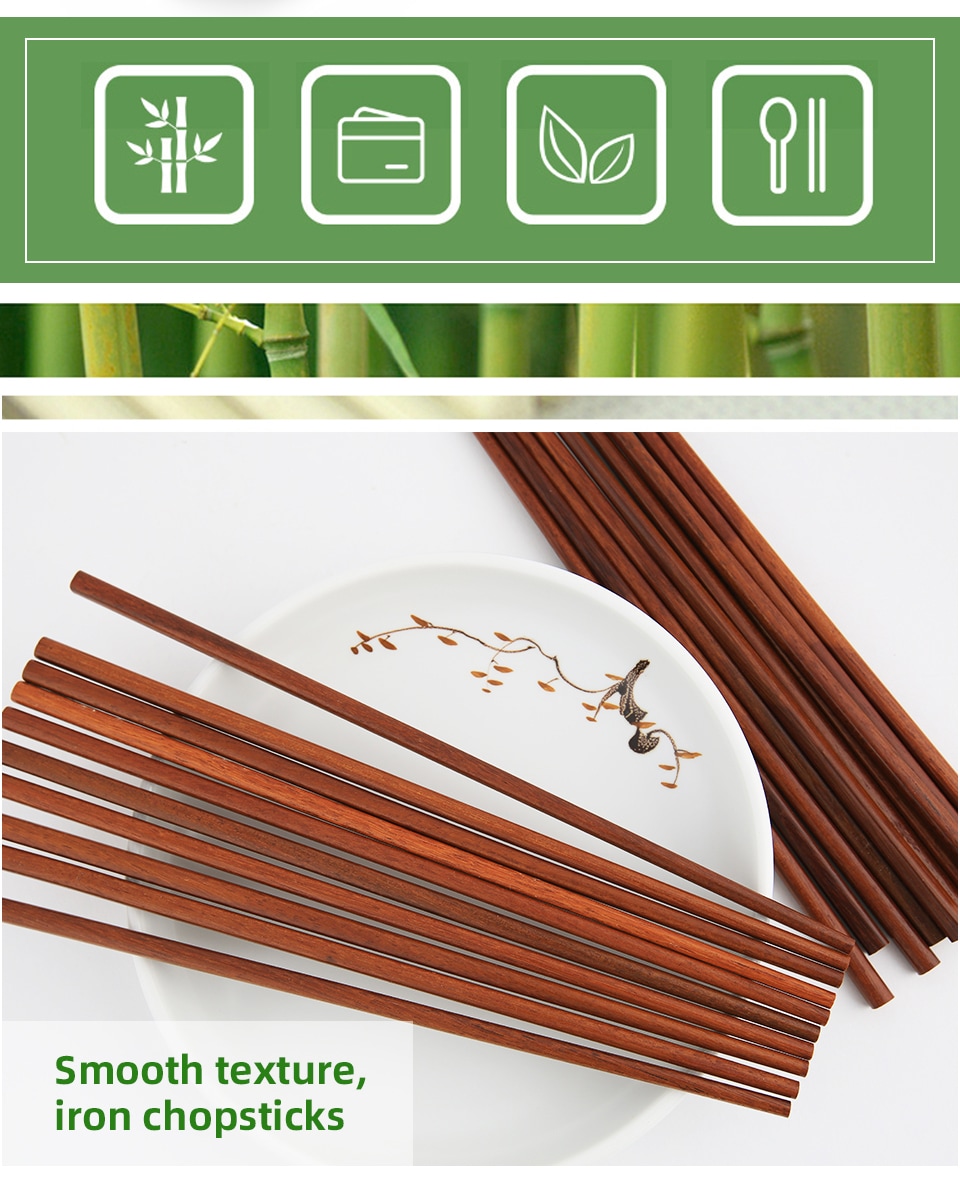 T&T Iron Wood Chopsticks-10pairs | T&T Supermarket