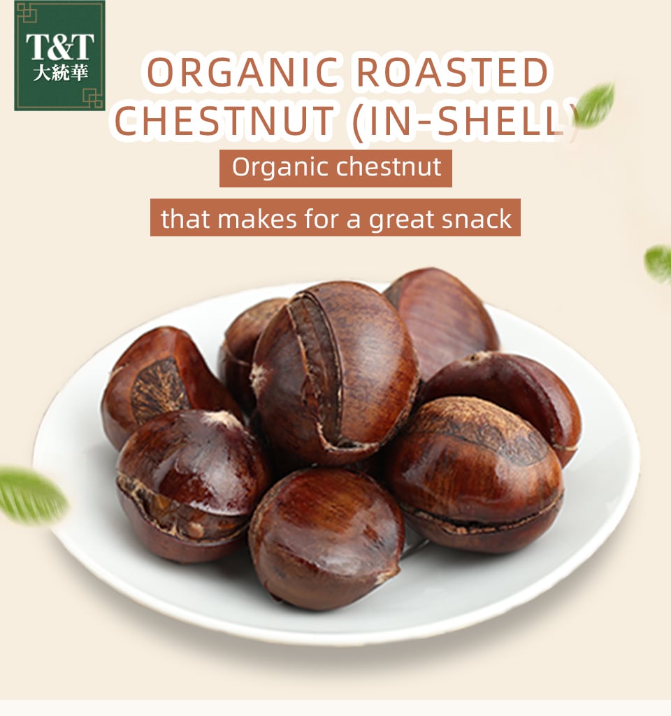 T&T Organic Roasted Chestnut In-shell Value Pack (200gx2