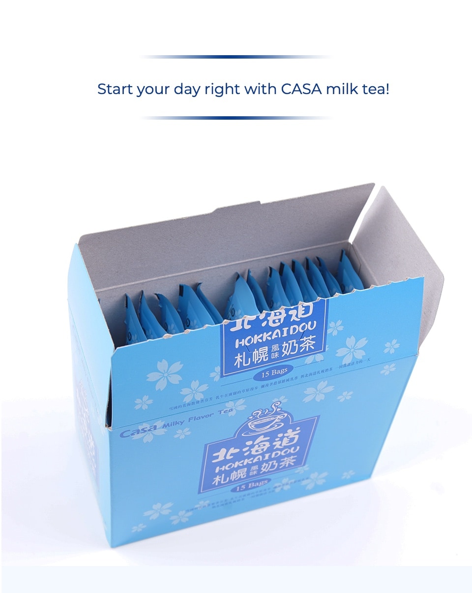 milk tea 土日祝発送不可⭐︎ Casa Hakkaidou Milk Flavor Tea (25gx15) | 大統華超級市場