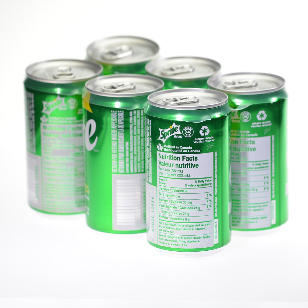 雪碧柠檬青柠味罐装汽水(222mlx6) | T&T Supermarket