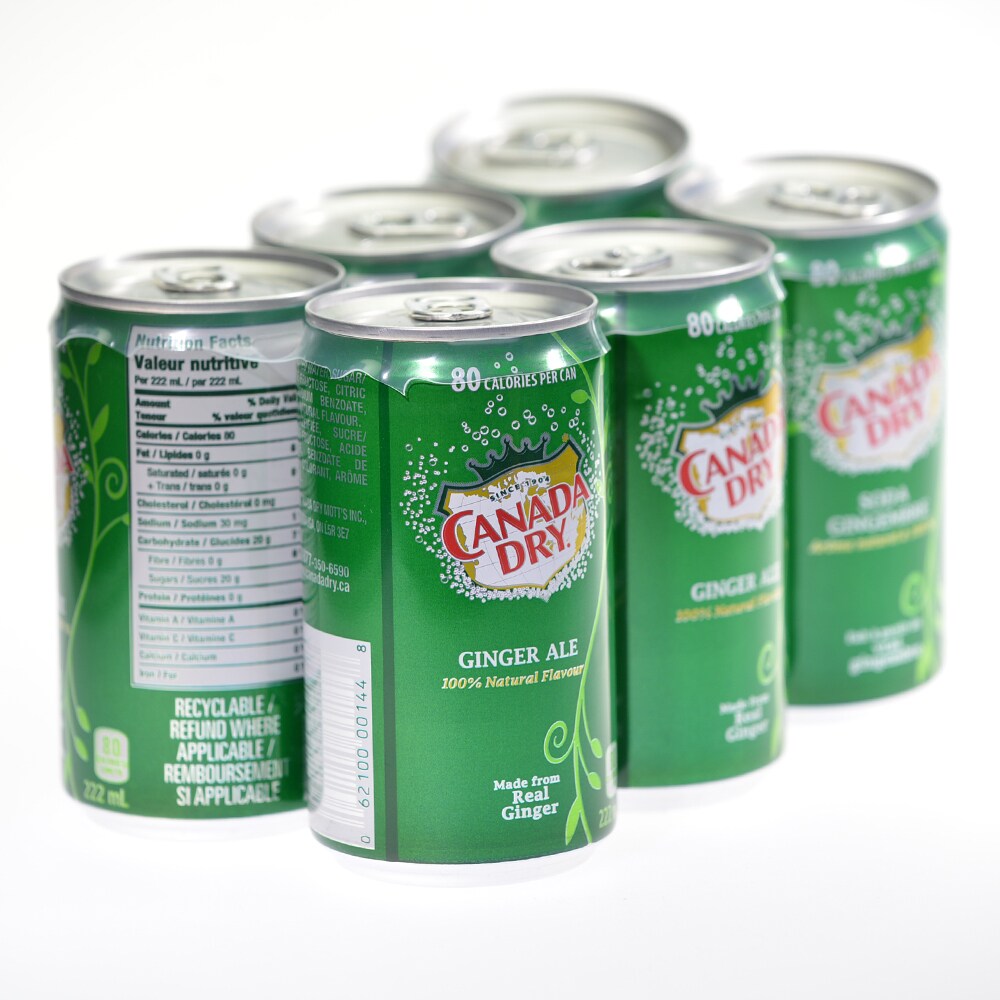 Canada Dry薑汁汽水罐裝(222mlx6) | T&T Supermarket