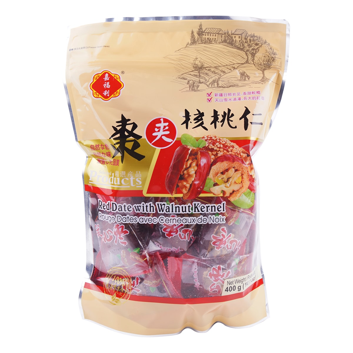 Jia Fu Li Red Date With Walnut Kernel (400g) ｜ 大统华超级市场
