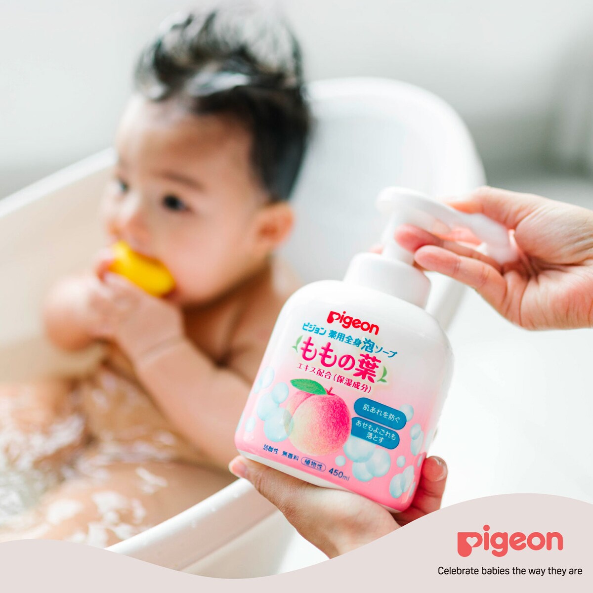 Pigeon Baby Whole Body Foam Soap – Sanfter Schaum Für Den Ganzen Körper, 500 Ml