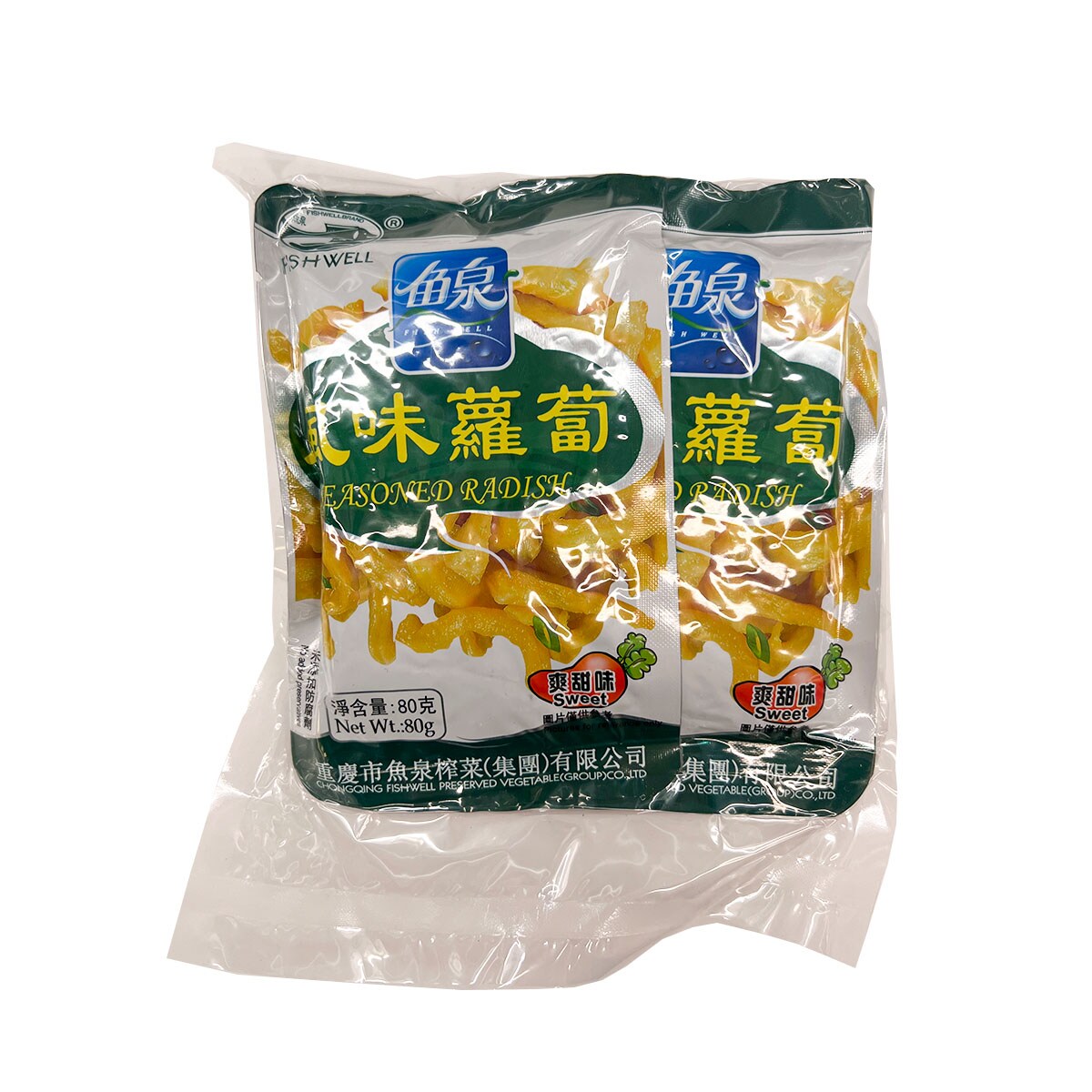 radish ML1456 ホノルとレース Fish Well Sweet Seasoned Radish 80gx4 ｜ 大统华超级市场