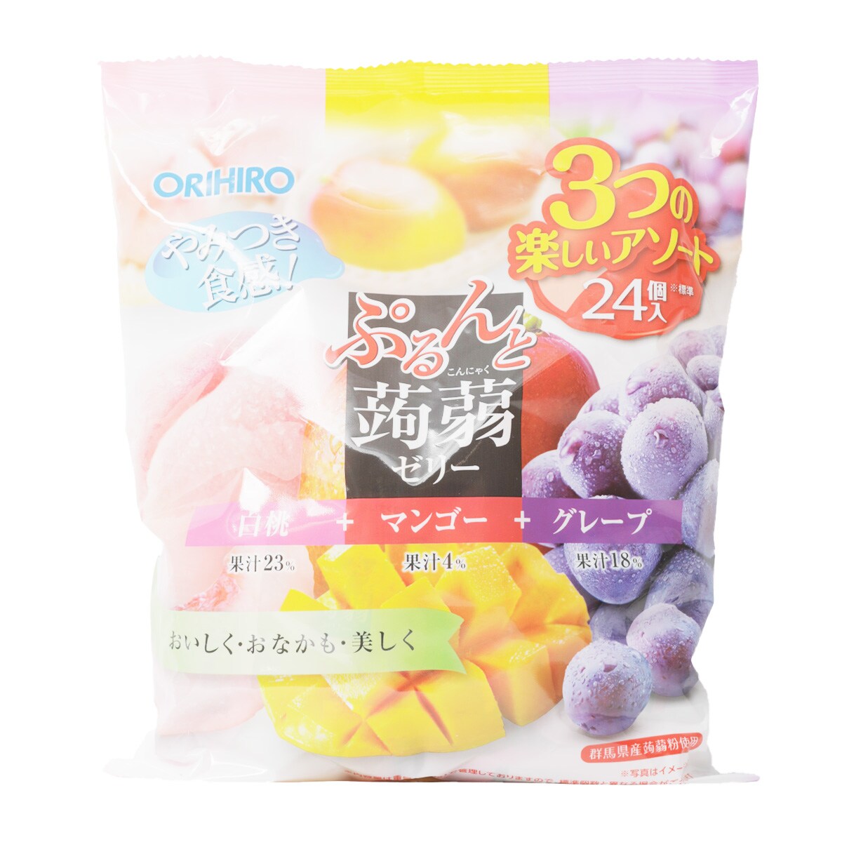 Orihiro Peach&Mango&Grape Konjac Jelly (480g) | T&T Supermarket