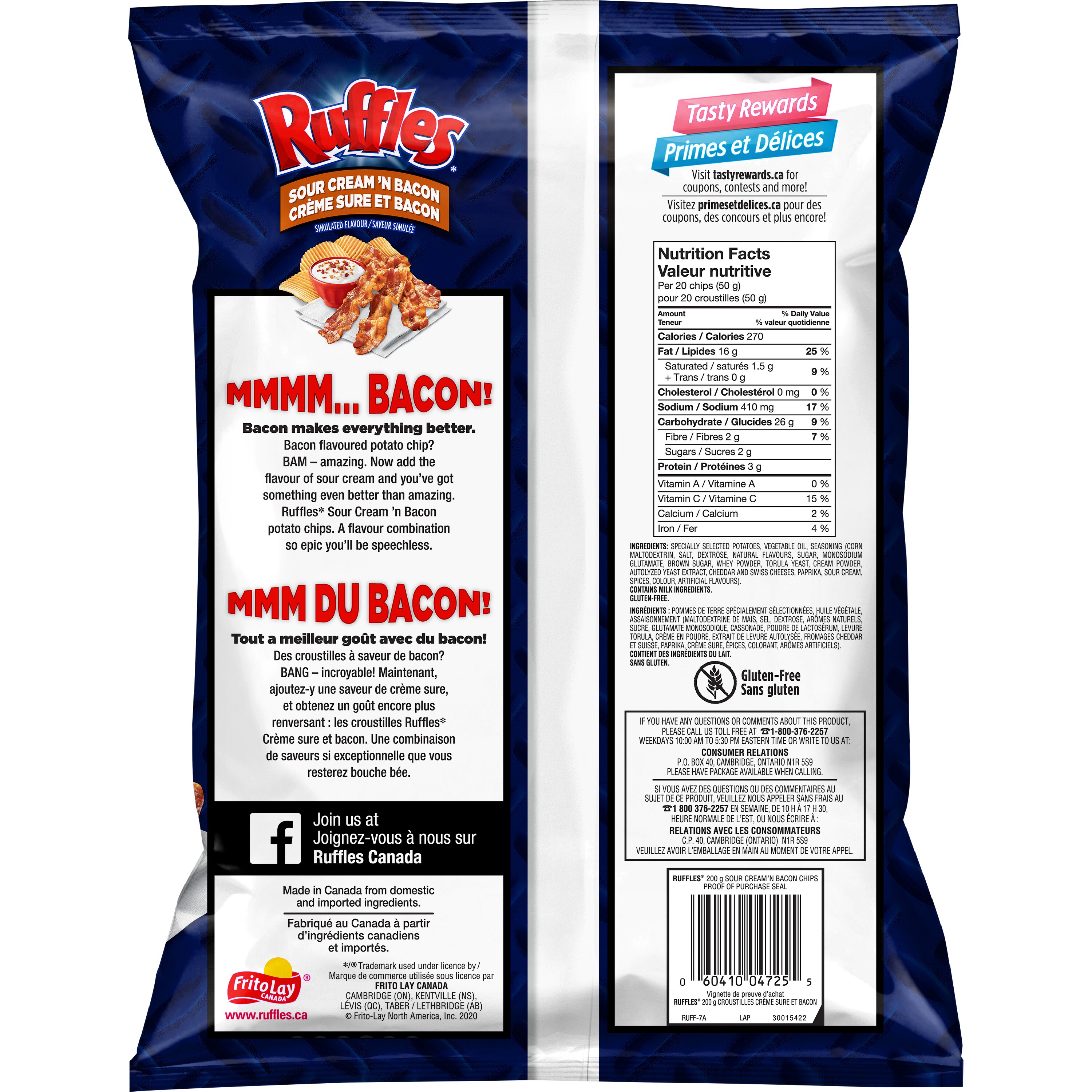 ruffles sour cream and bacon