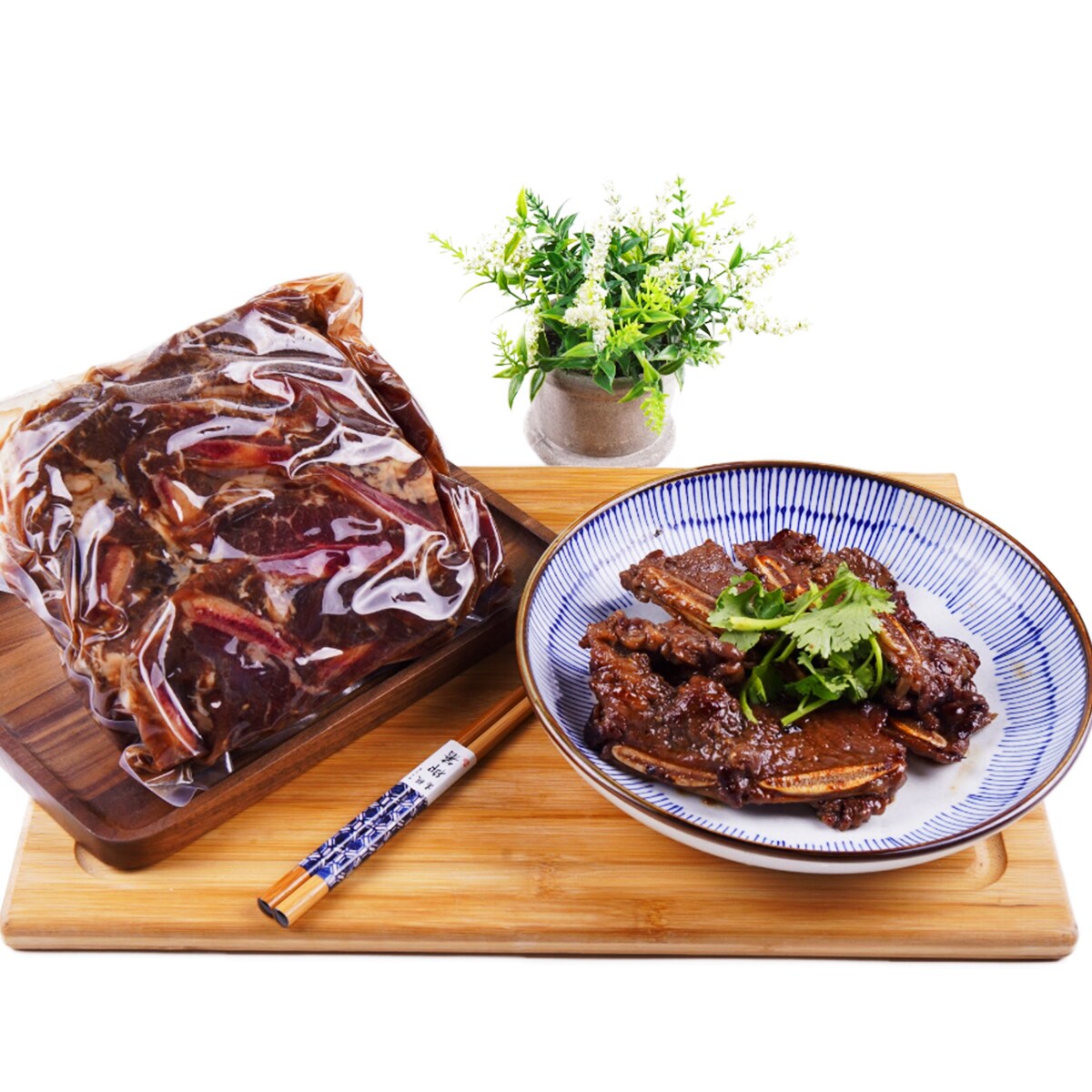 T&T Kitchen Korean Marinated Beef Ribs (Ready To Cook) ｜ 大