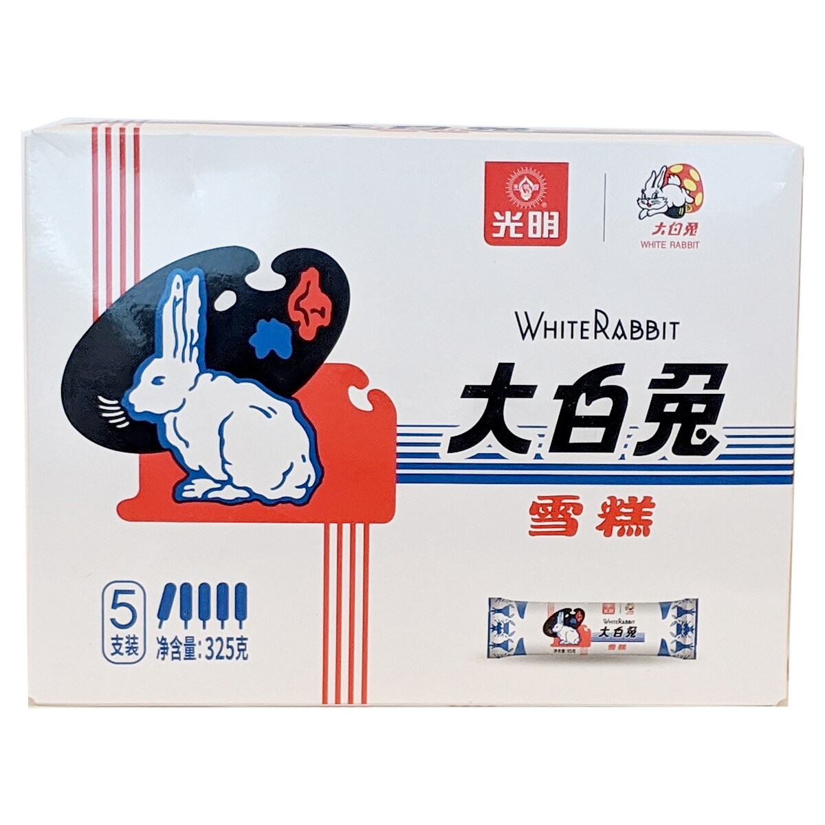Bright Dairy White Rabbit Ice Bar (325g) ｜ 大统华超级市场