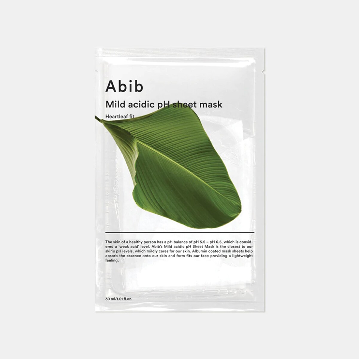 Abib Mild acidic pH sheet mask 計58枚 Abib Mild Acidic pH Sheet Mask Heartleaf Fit (10pcs) ｜ 大统