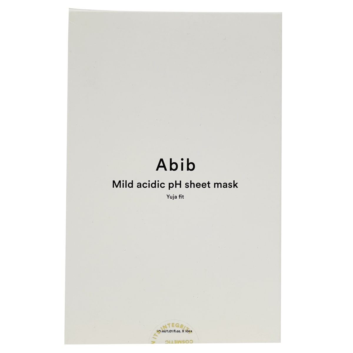 Abib Mild Acidic pH Sheet Mask Yuja Fit (10pcs) ｜ 大统华