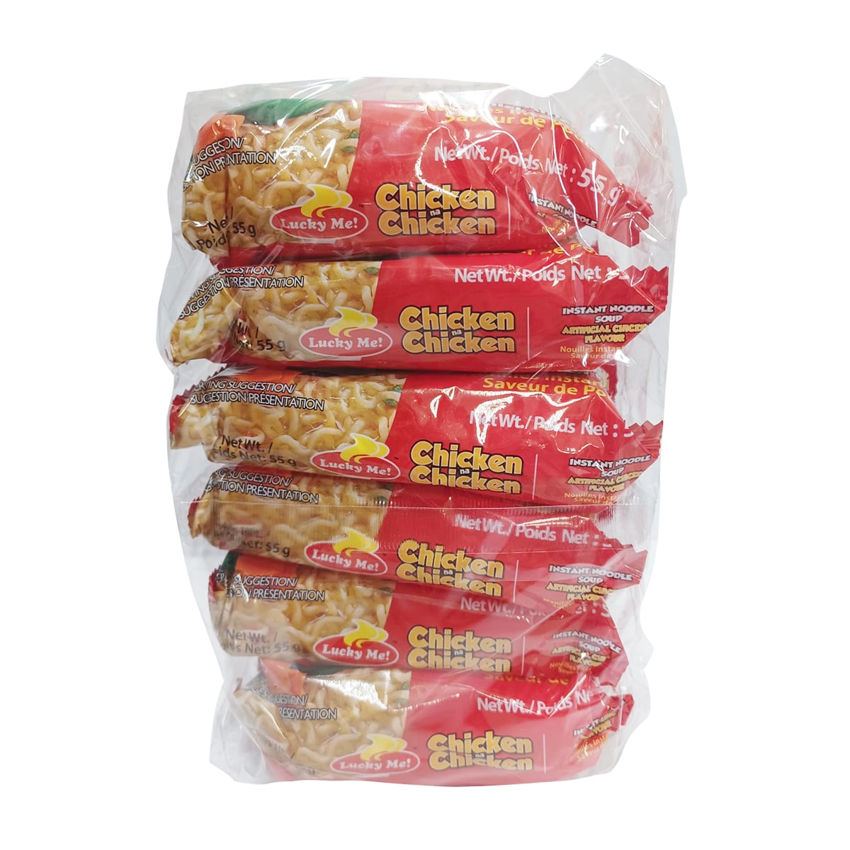 Luckyme Instant Noodle Soup Chicken (55gx6) ｜ T&T Supermarché
