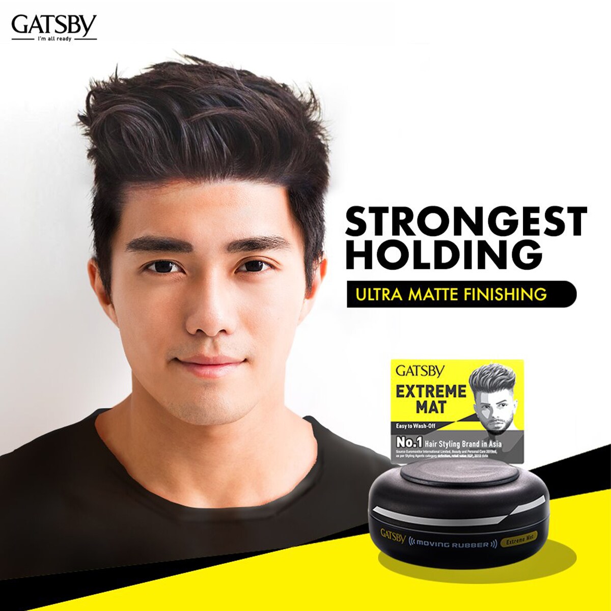 Gatsby Moving Rubber Extreme Mat Hair Wax (80g) ｜ 大統華超級市場