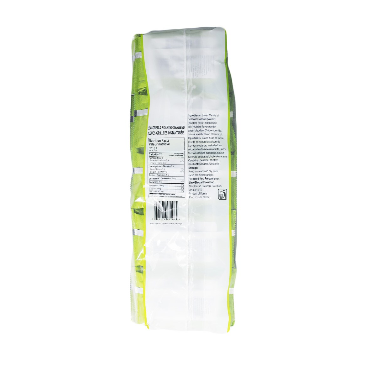 Joyshare Wasabi Seaweed (4.5gx10) ｜ 大統華超級市場