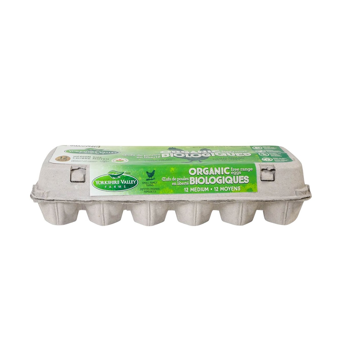 Yorkshire Valley Farms Free Range Organic Medium Eggs (12pcs