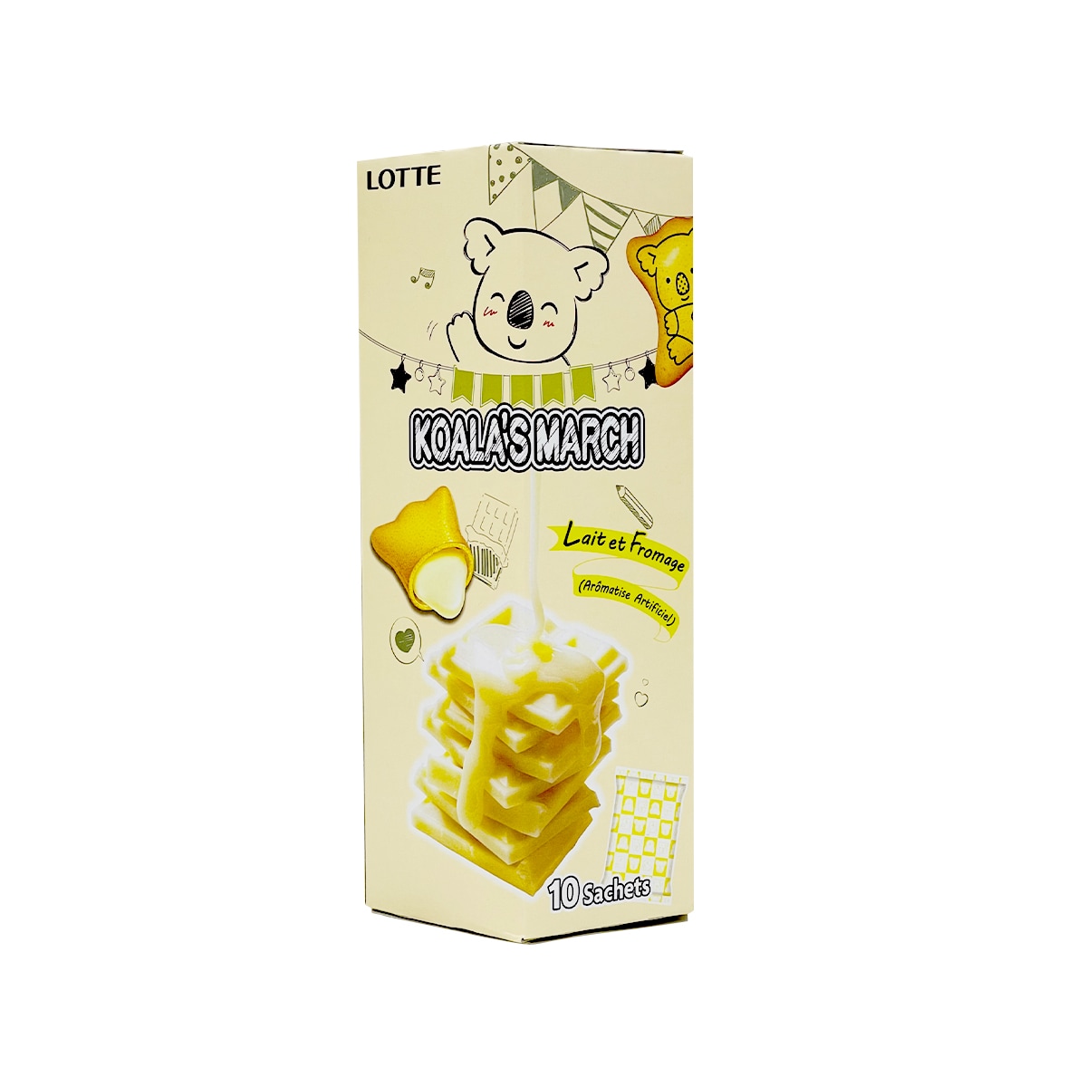 Lotte Milk & Cheese Koala's March Bulk Pack (19.5gx10) ｜ 大