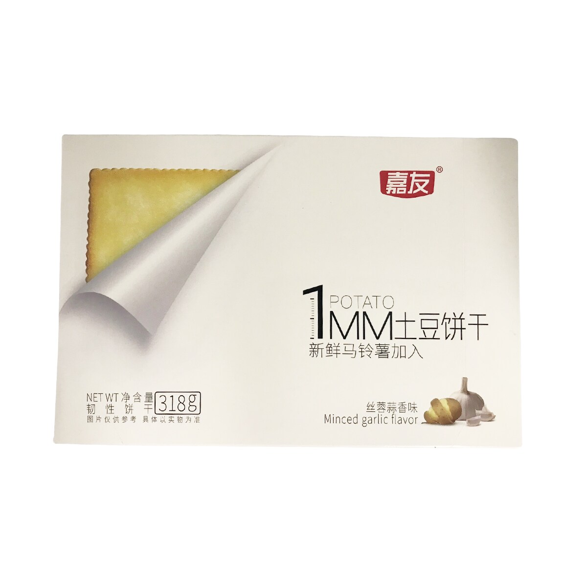 POTATO まとめ売り Jiayou Garlic Potato Crackers 318g ｜ 大统华超级市场