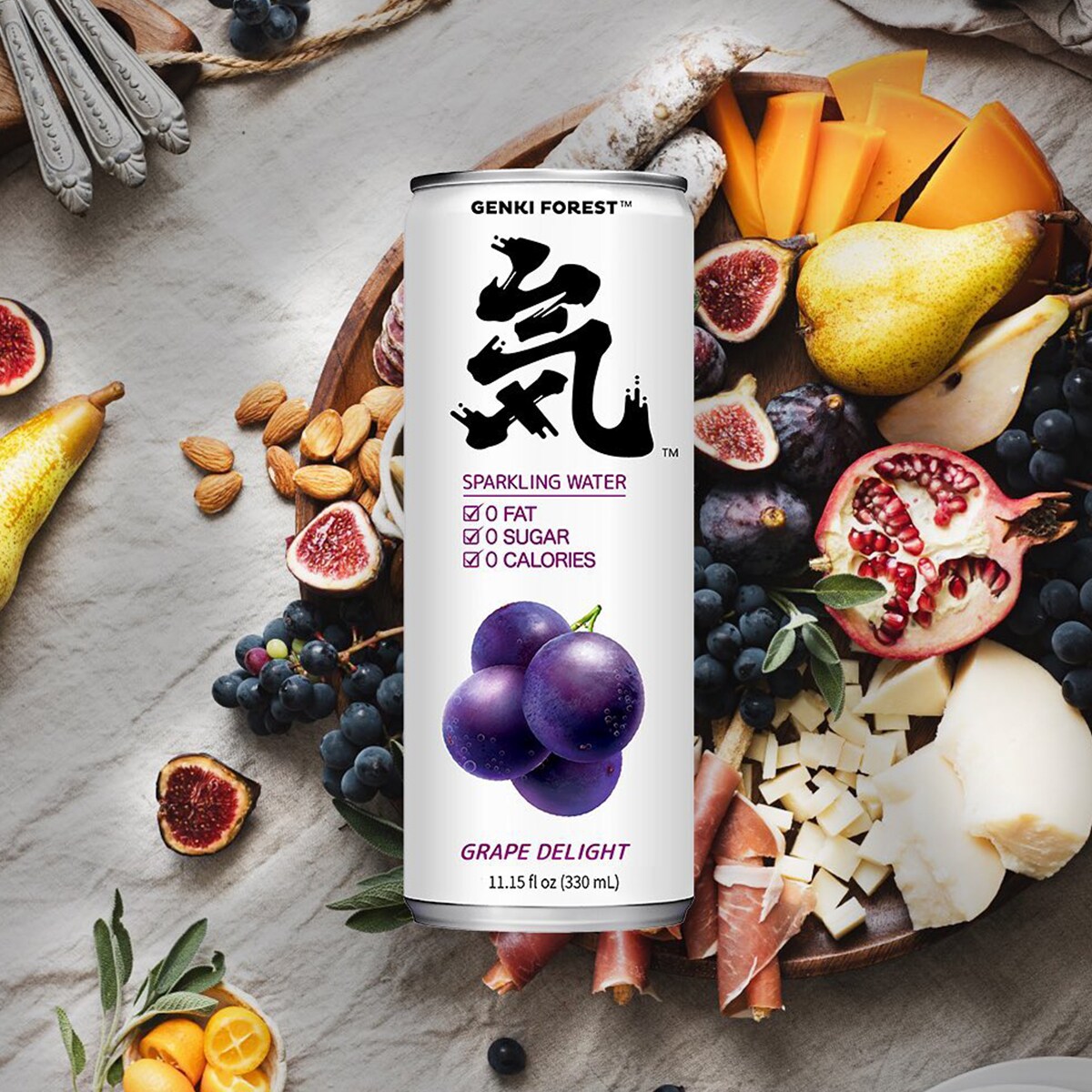Chi Forest Sugar Free Grape Sparkling Water (330mLx6) | T&T