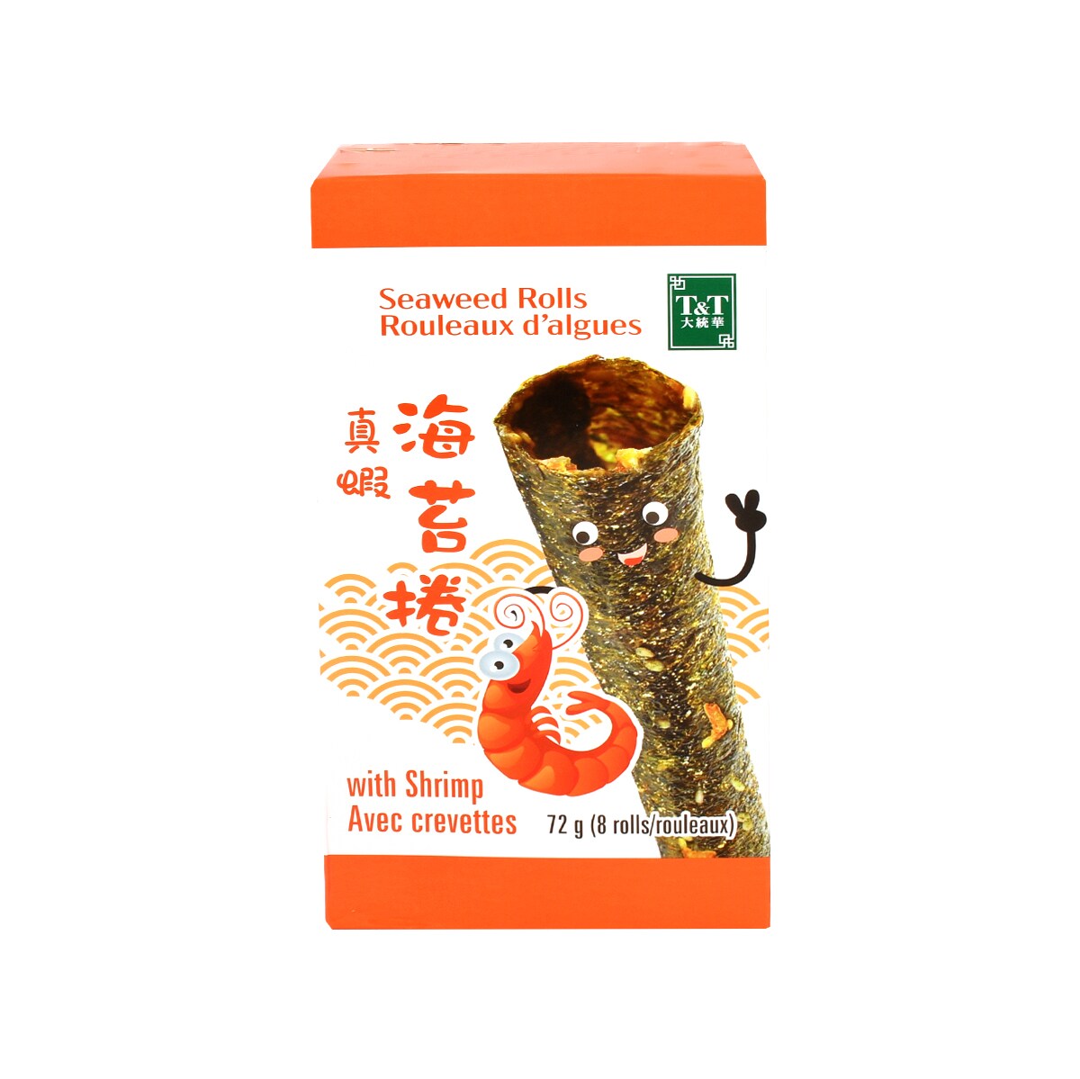 T&T Shrimp Flavour Seaweed Roll (72g) ｜ 大統華超級市場