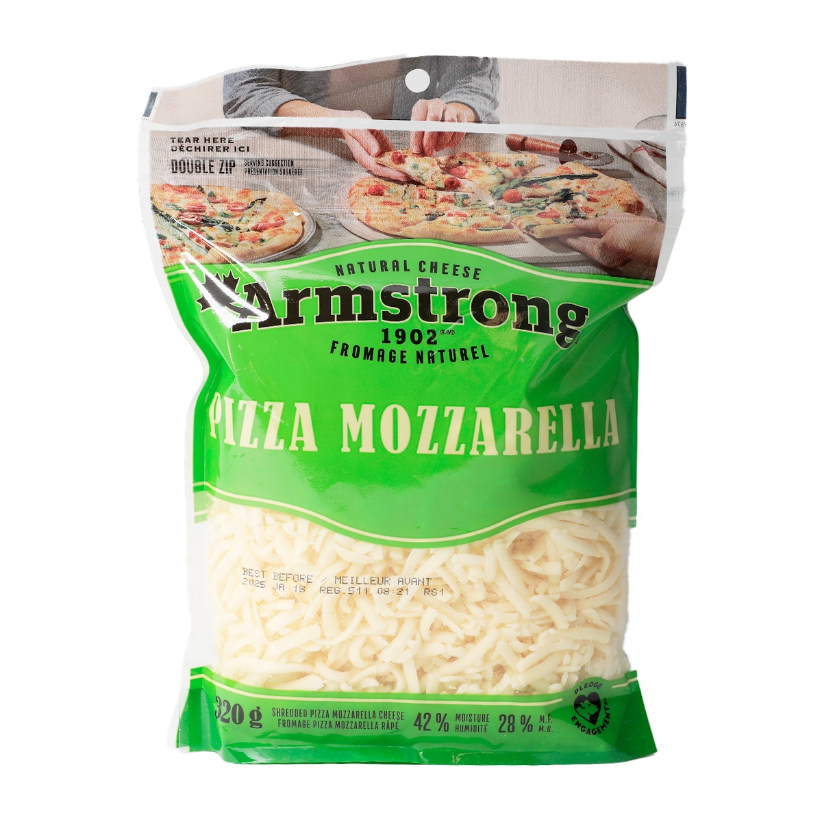 Armstrong Pizza Mozzarella Shredded Cheese (320g) ｜ 大統華超級市場