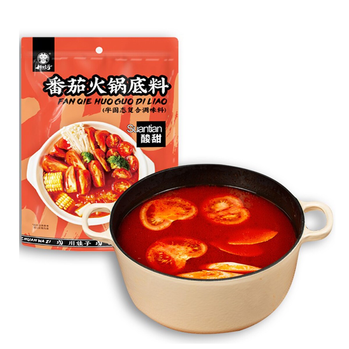 Chuan Wa Zi Tomato flavour Hotpot Seasoning (220g) ｜ 大统华