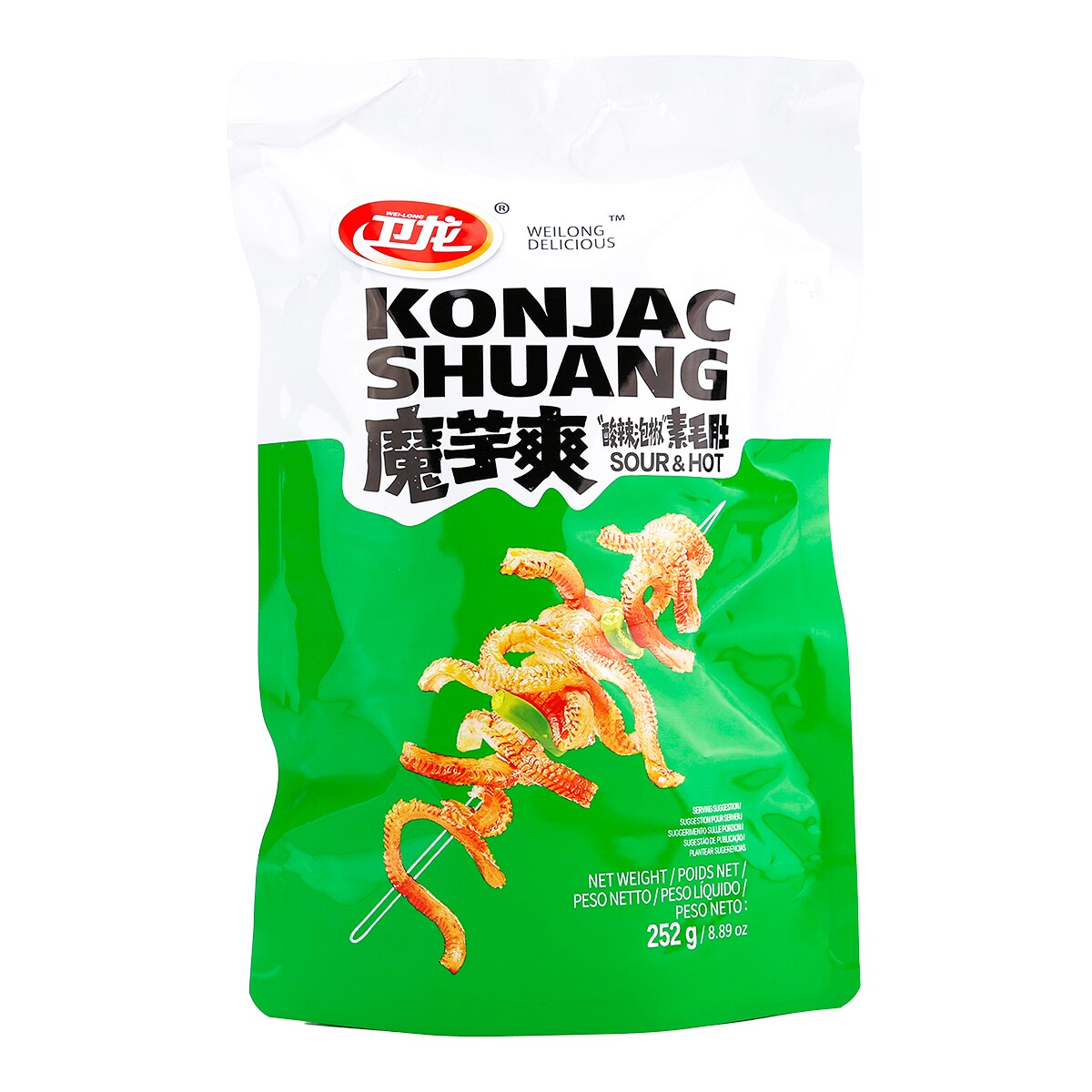 超大颗珊瑚189g、（65） Wei Long Sour Spicy Konjac 9Gx28 ｜ 大統華超級市場
