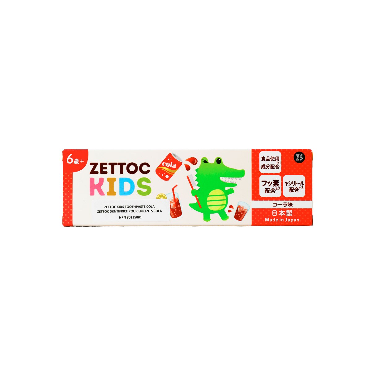 Zettoc Kids Toothpast Cola (70g) ｜ 大统华超级市场