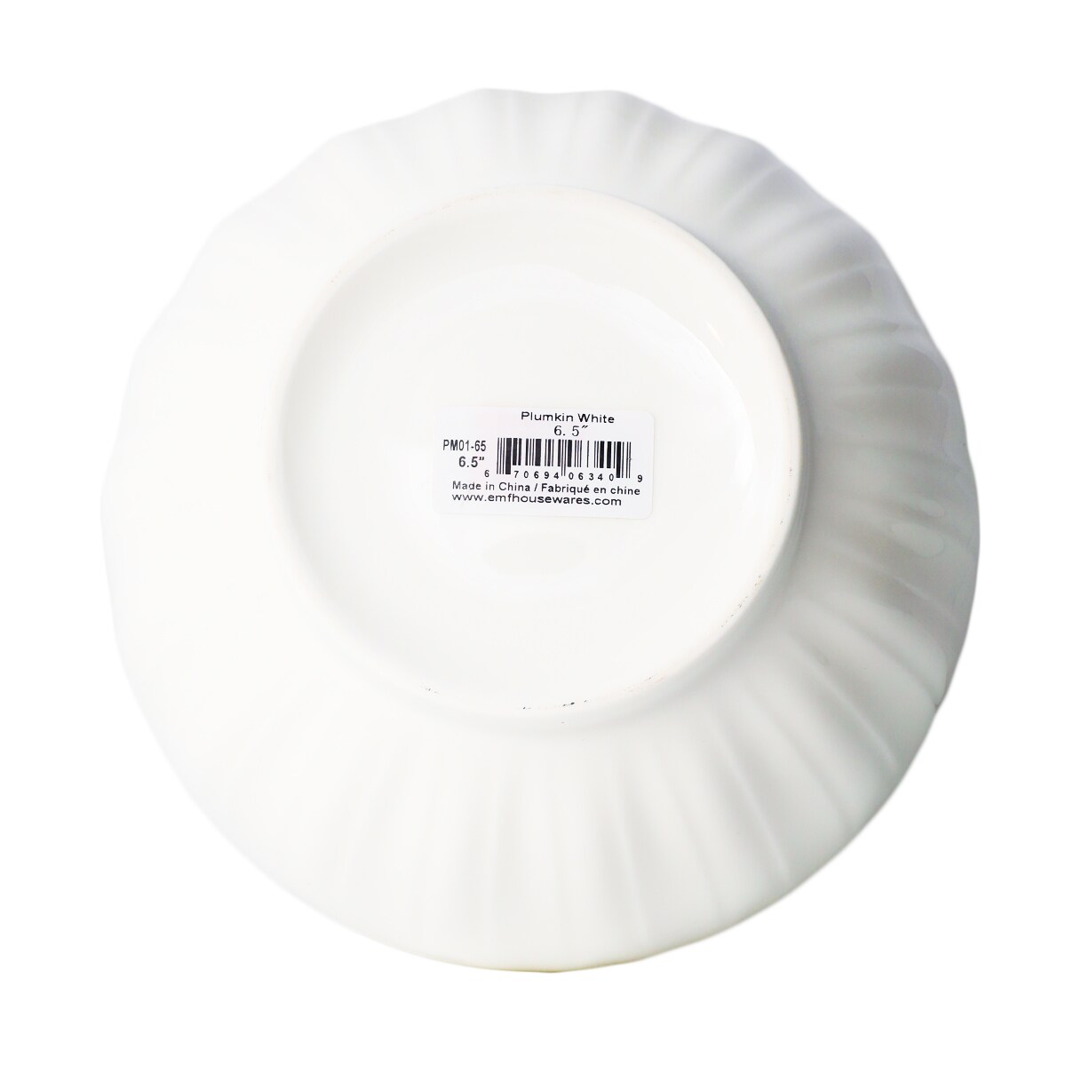 Emf南瓜白瓷湯碗6.5寸｜ 大統華超級市場