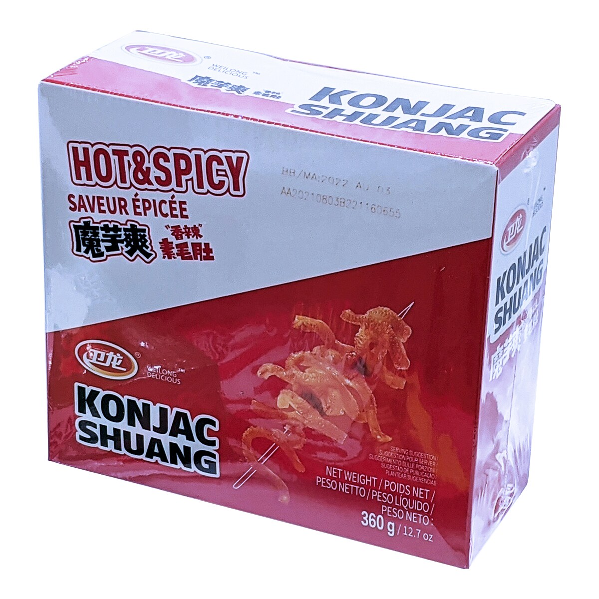 ホンル　わにゃ Wei Long Hot & Spicy Konjac (18gx20) ｜ 大統華超級市場