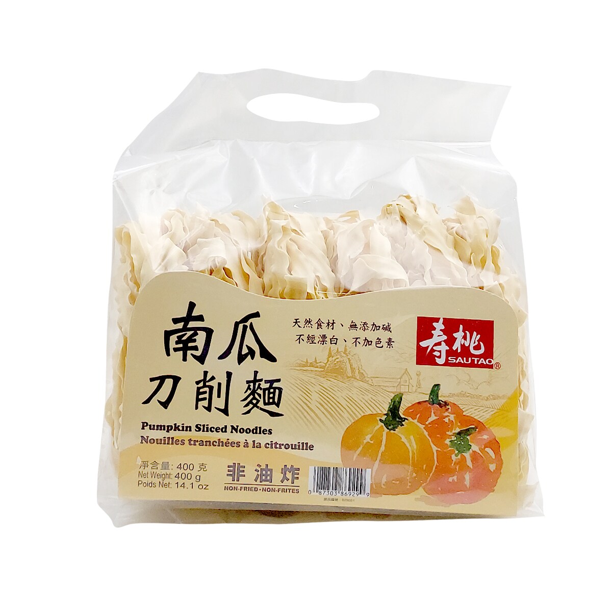 壽桃南瓜刀削麵(400g) ｜ 大统华超级市场