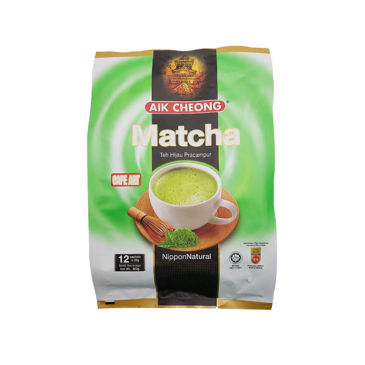 Aik Cheong Teh Hijau Pracampur Matcha Latte (25gx12) ｜ 大統華超級市場