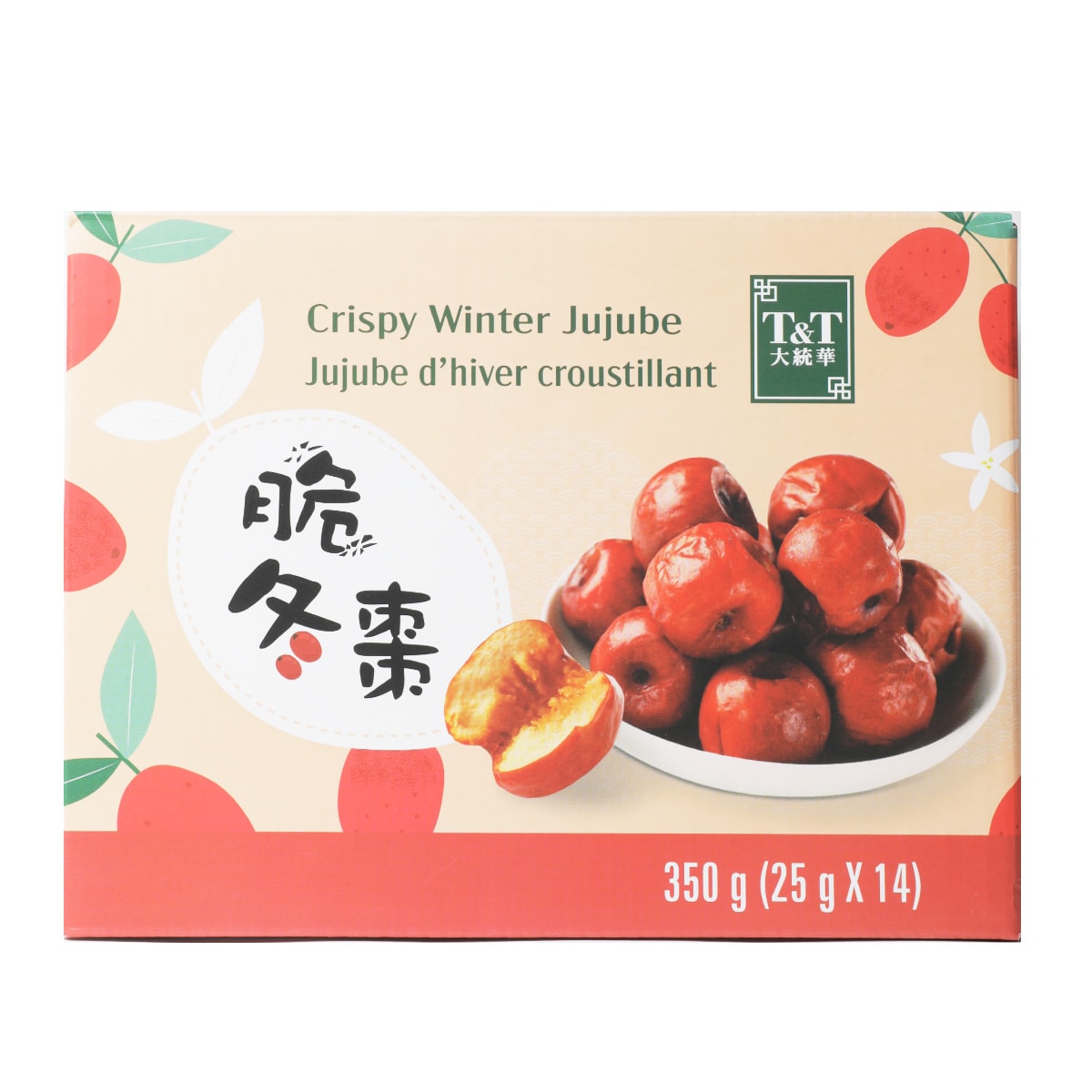 T&T Crispy Winter Jujube Gift Box (25gx14) T&T Supermarket