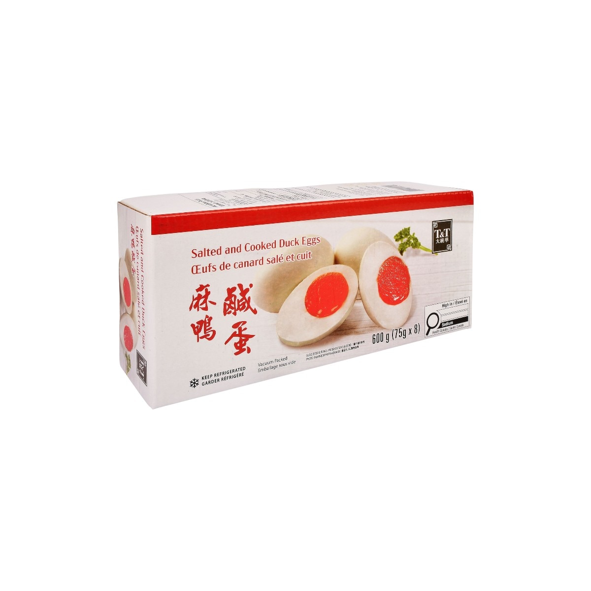 T&T Salted And Cooked Duck Eggs (8x75g) | T&T Supermarket