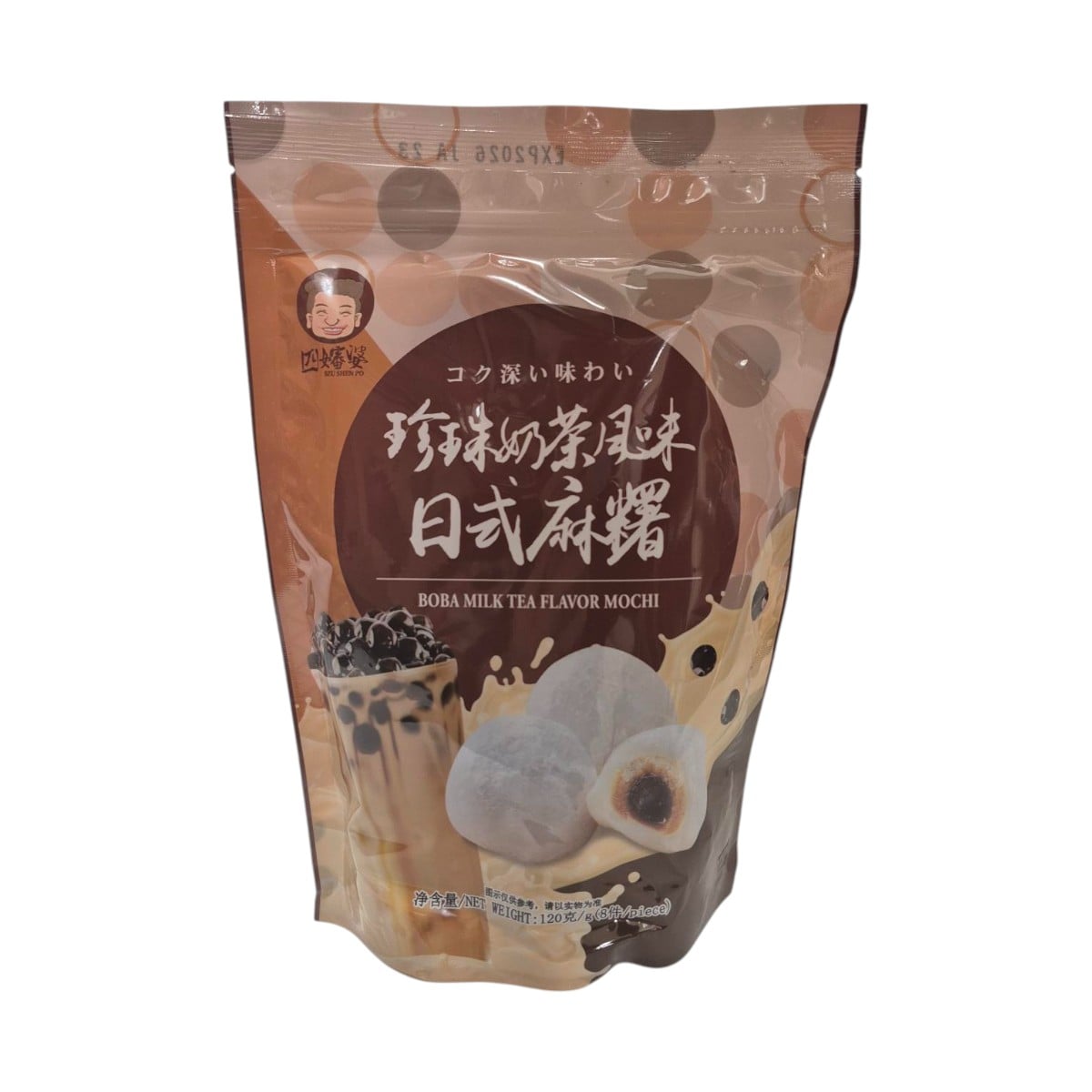 Szu Shen Po Boba Milk Tea Flavour Mochi Cake (15gx8) ｜ T&T