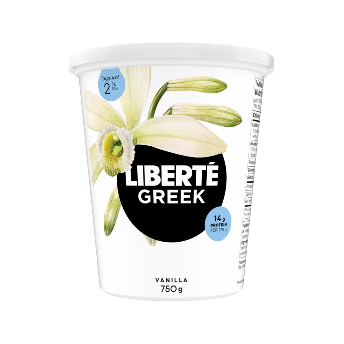 Liberte香草優格- 2% 乳脂肪(750g) ｜ T&T Supermarché