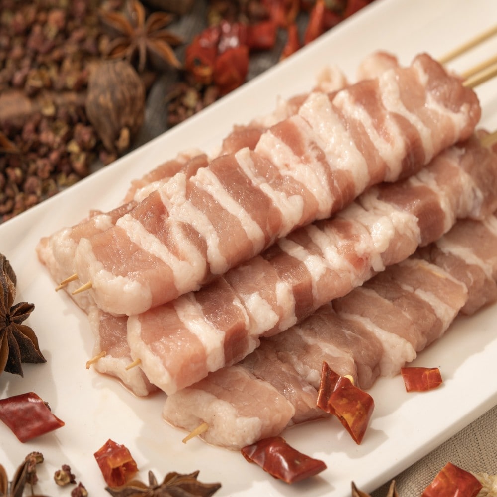 Family Garden Spicy Pork Belly Skewers (150g) ｜ 大统华超级市场