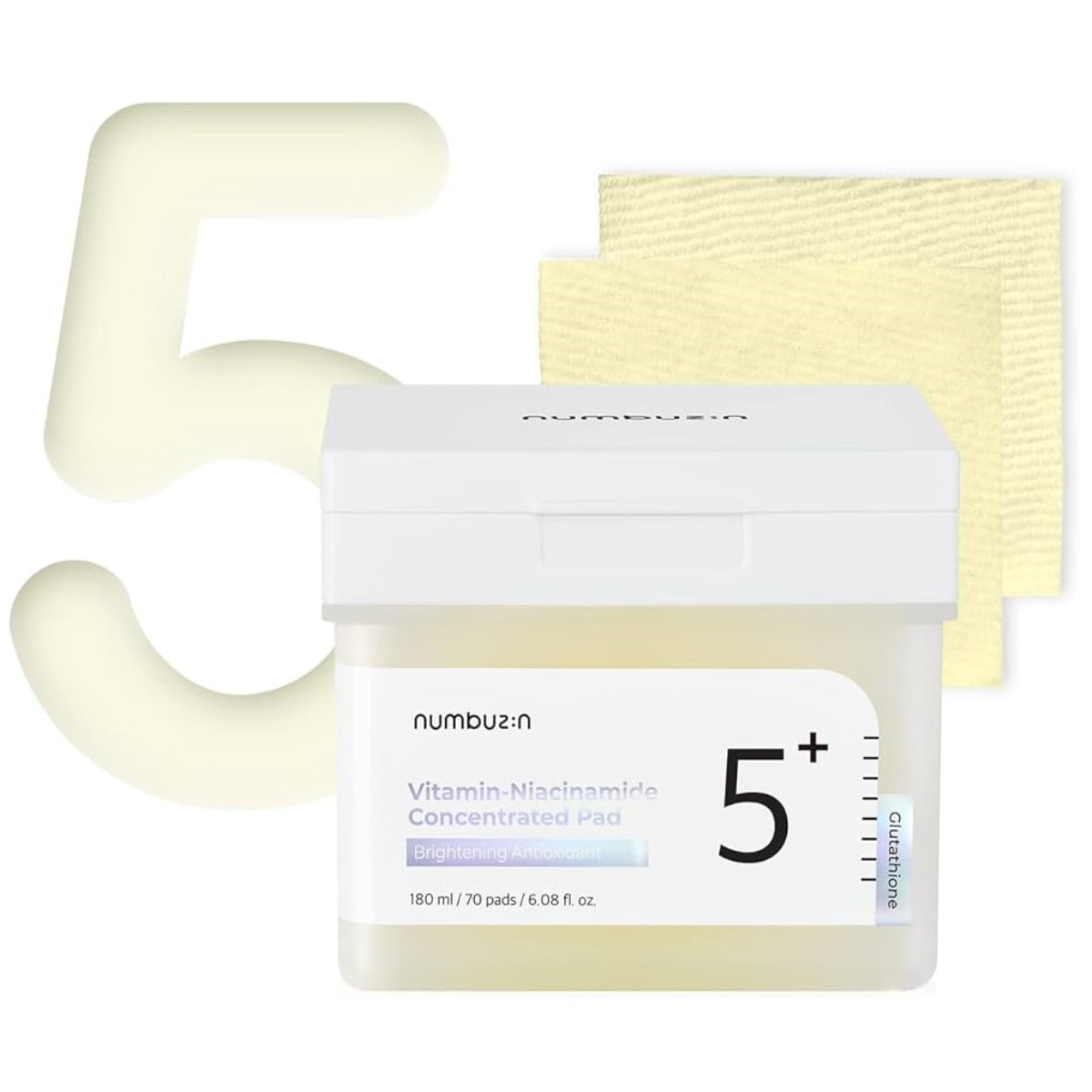 Numbuzin No.5+ Vitamin-Niacinamide Concentrated Pad (70pads) ｜ 大