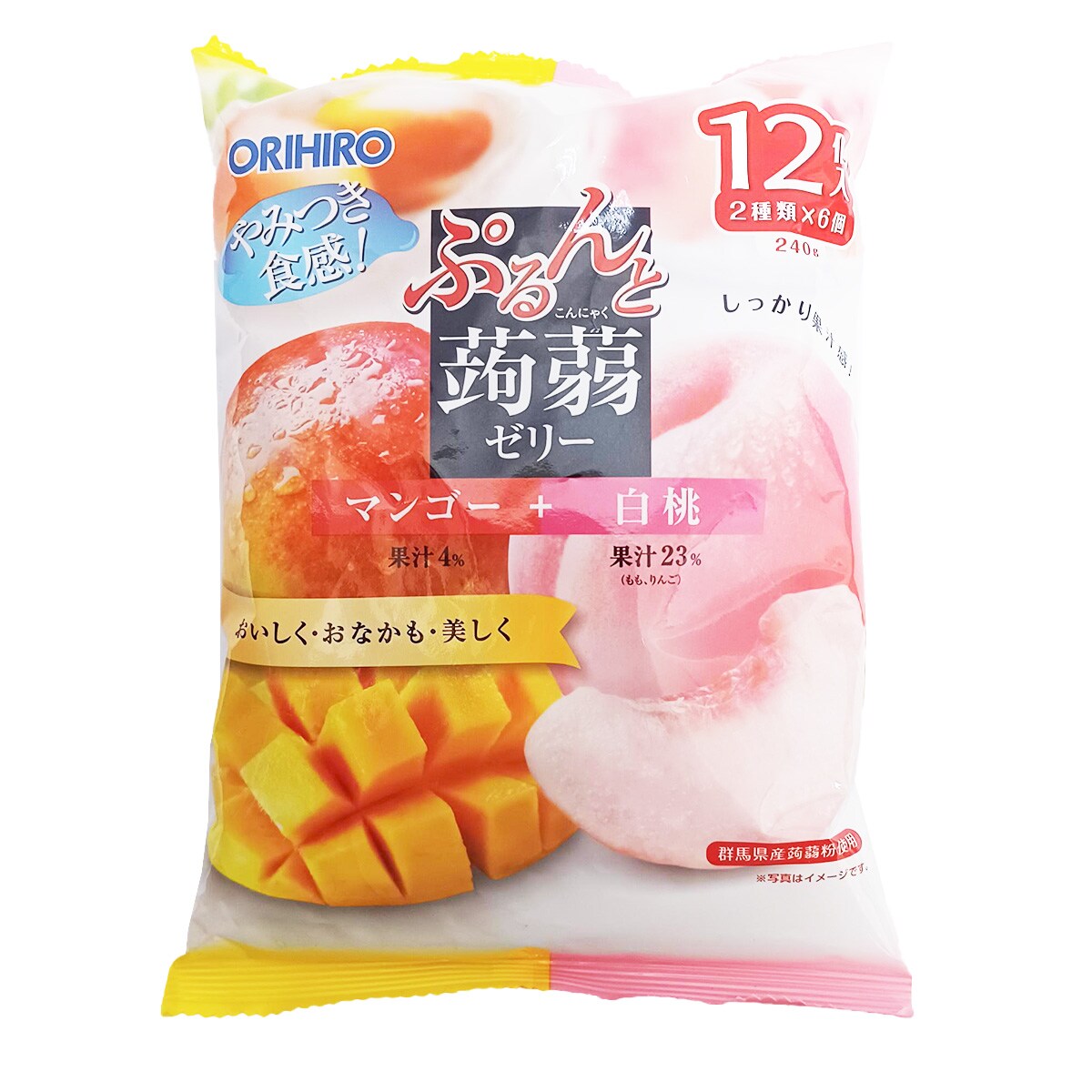 Orihiro Mango & Peach Konjac Jelly (240g) ｜ 大统华超级市场