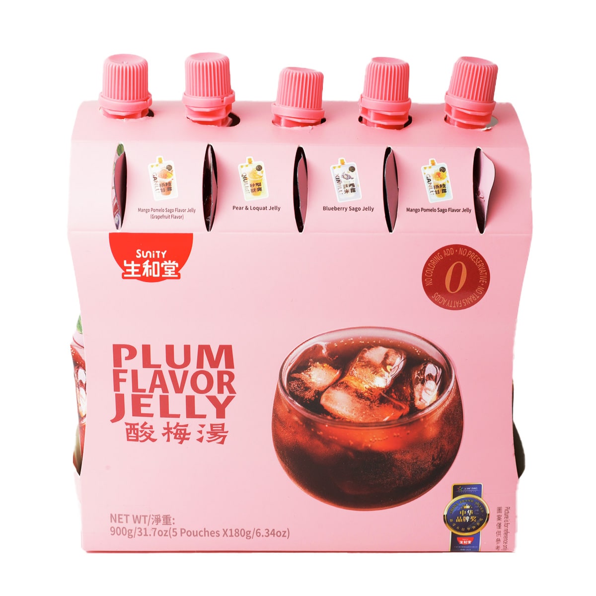 Sunity Plum flavour Jelly (180gx5) | T&T Supermarket