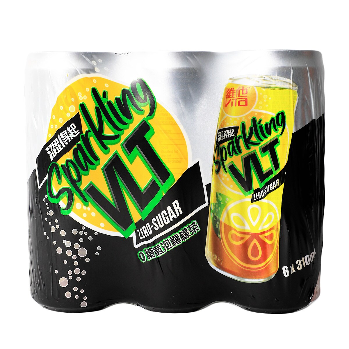 檸檬 Vita 0 Sugar Sparkling Lemon Tea (310mLx6) ｜ 大統華超級市場