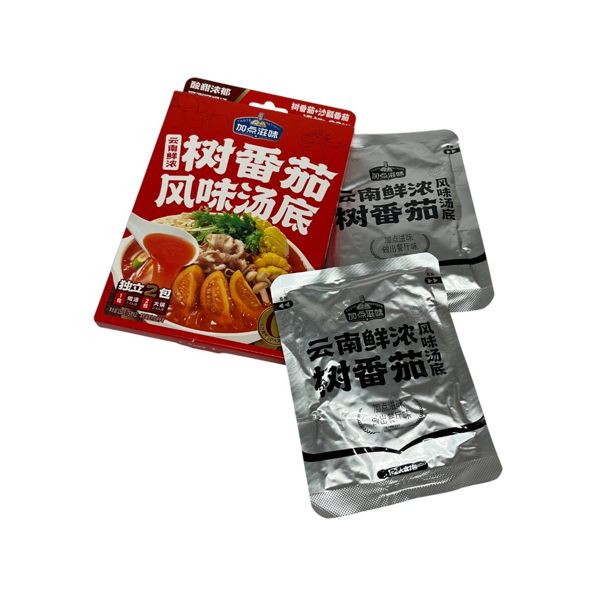 Jia Dian Zi Wei Xinjiang Tomato Hot Pot Soup (2x75g) ｜ 大统华超级市场