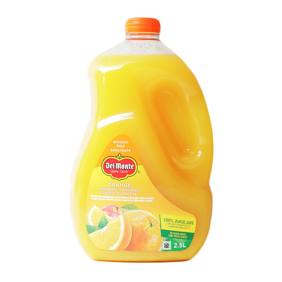 Del Monte Morning Sunshine Orange Juice Without Pulp (2.5L) ｜ 大