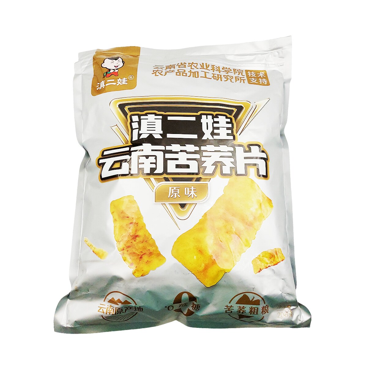 食糧補充 英語 4枚 Dian Er Wa Tartary Buckwheat Sugar Free Slices - Original