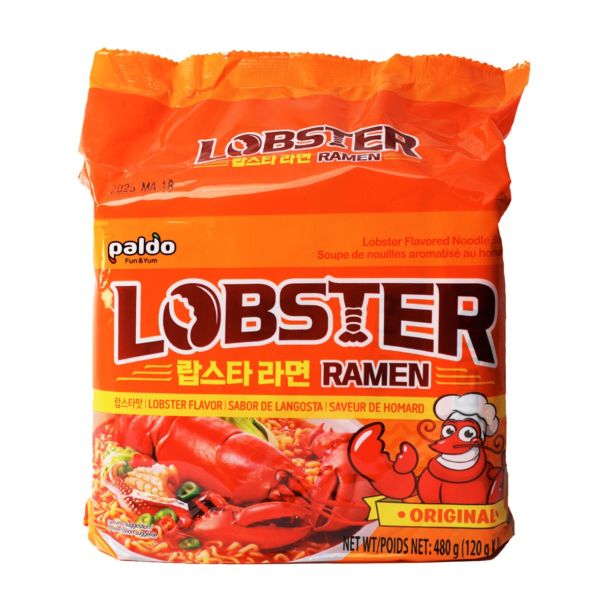 Paldo Lobster Ramen (120gx4) ｜ 大统华超级市场