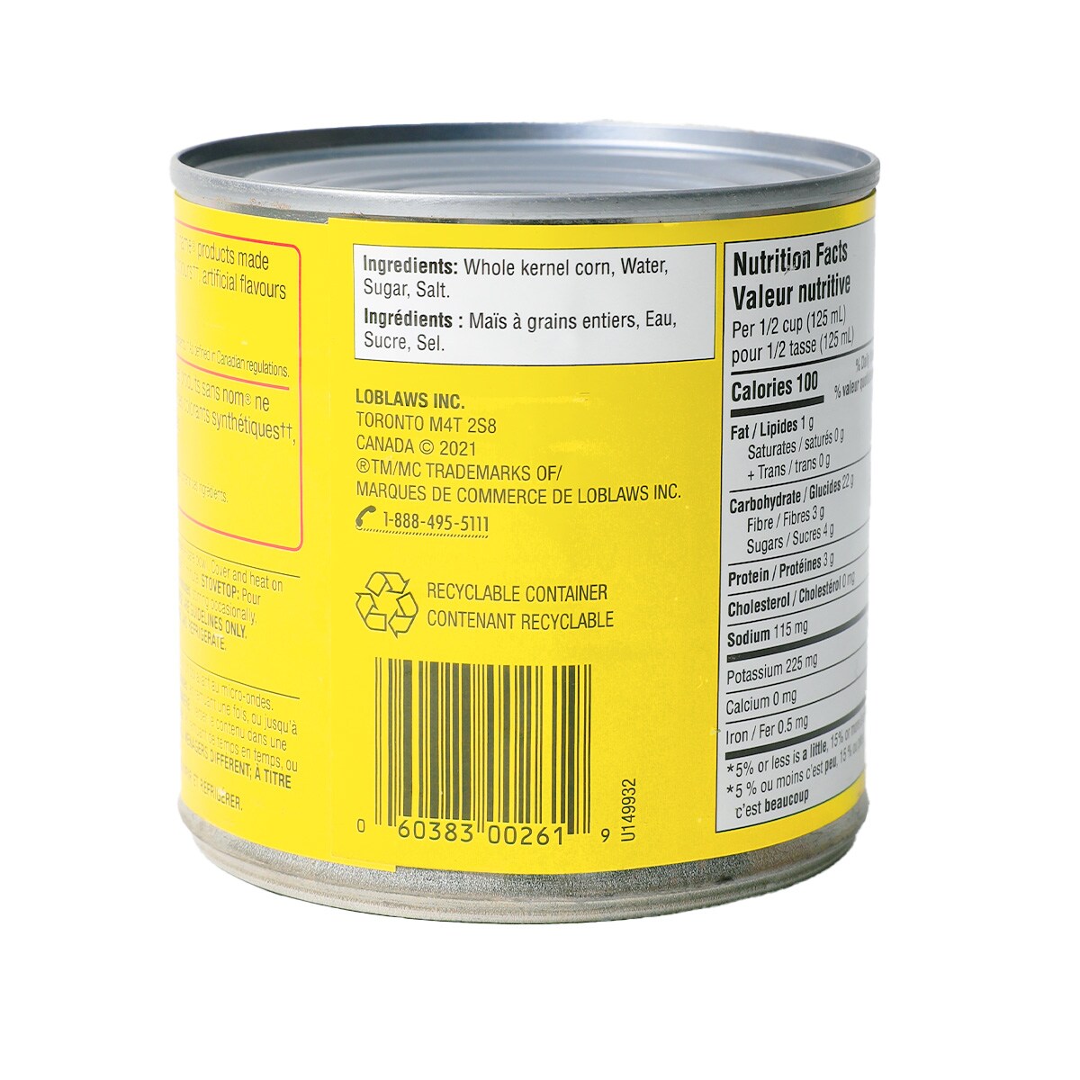 No Name Whole Kernel Corn (341ml) | T&T Supermarket
