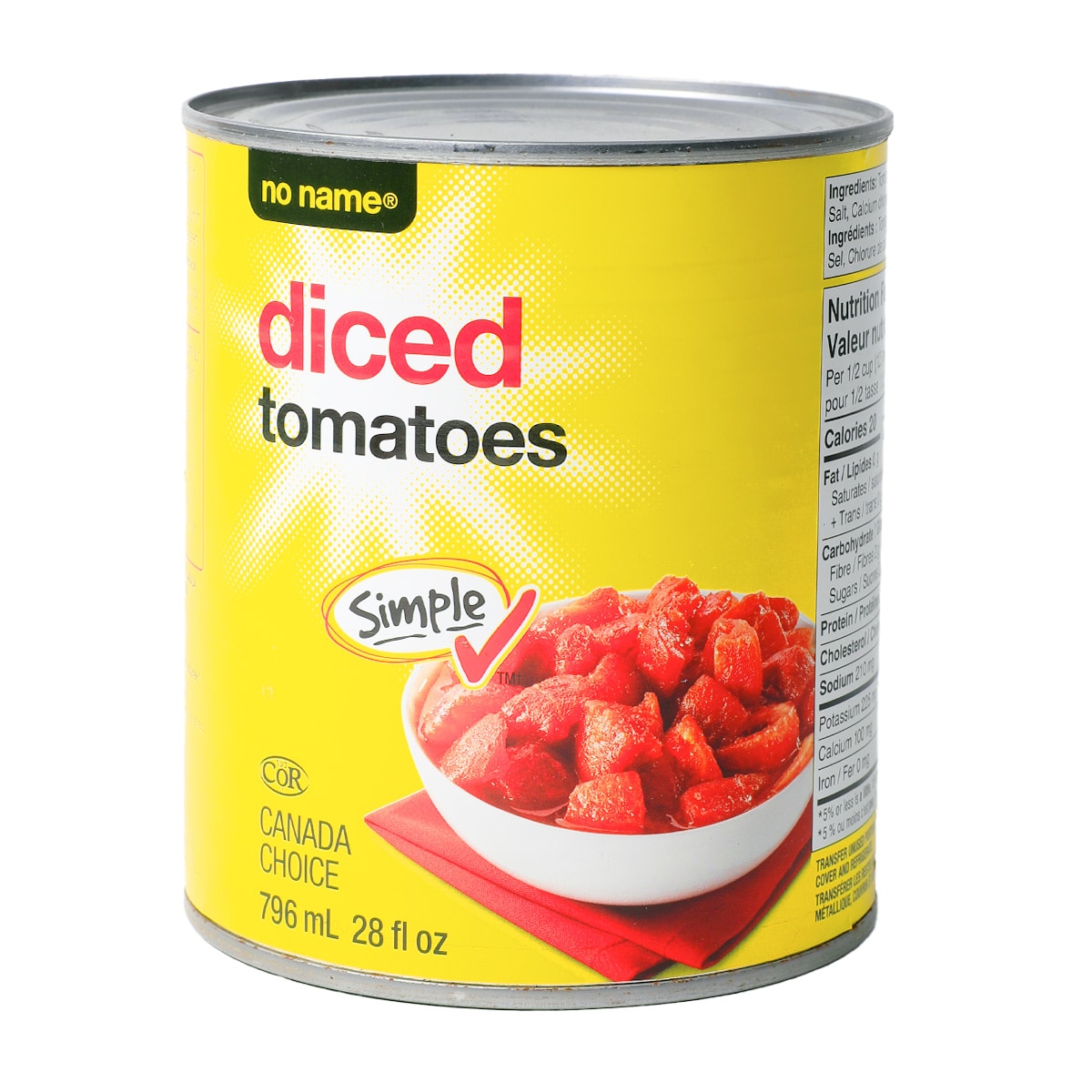 No Name Diced Tomatoes (796ml) ｜ T&T Supermarché