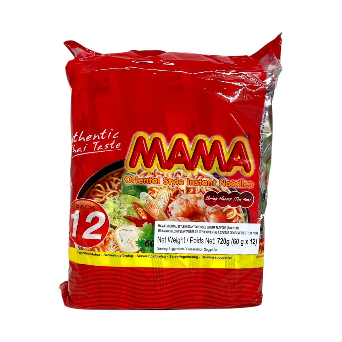 mama Mama Shrimp Flavoured Tom Yam Oriental Style Instant Noodles