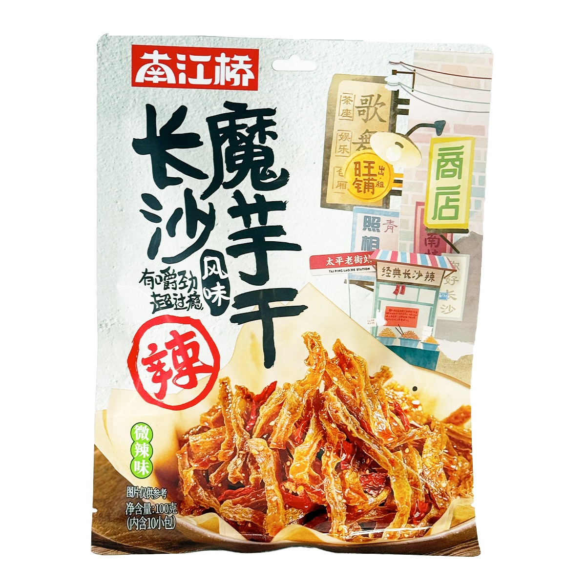 Nan Jiang Qiao Changsha Mildly Spicy Dried Konjac (100g) ｜ T&T